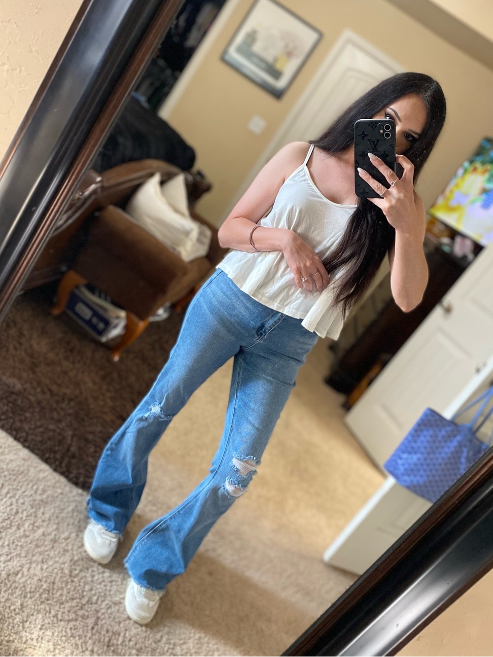 Fashion nova distressed slim bootcut jeans 3